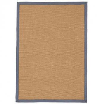 Carpetfine Sisalteppich »Sisal«, rechteckig, 5 mm Höhe, mit farbiger Bordüre, Anti Rutsch Rückseite