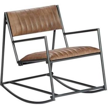 Supama Genuine Leather Chair – Light Reddish Brown – VidaXL