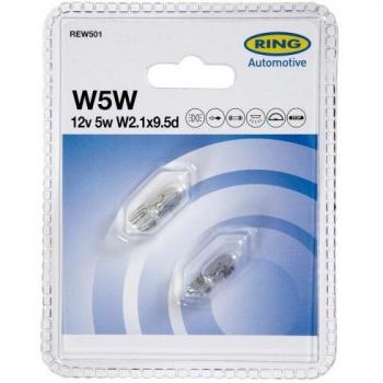 RING 2 ampoules WEDGEBASE 12V 5W