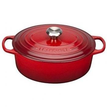 Le Creuset 25cm Cerise Oval Cast Iron Casserole