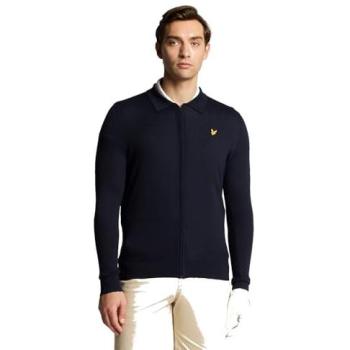 Lyle & Scott Men’s Light‑Weight Golf Knitted Collar Cardigan – 40/Regular