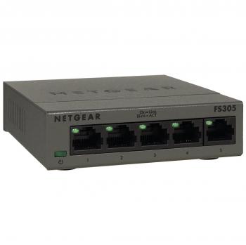 Netgear FS305 5 porti MDI/MDIX Fast Ethernet nero
