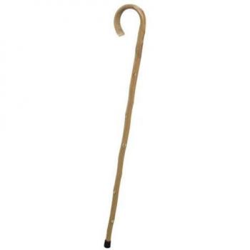 Bastone da Passeggio con Punta in Gomma e Finitura Rustica 93 cm