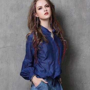 XITAO Women's Spring Tops Loose Folds Shirt DMY4782