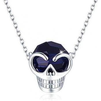 CRYSLOVE Christmas Birthday Gifts Skull Necklace