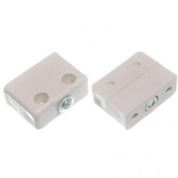 Furniture Connector Jointing KD Block Knockdown Fitting White