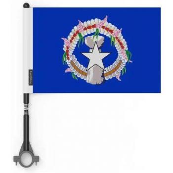 North Mariana Islands Flag Set – 10 pcs, 14 × 21 cm, Polyester, Exterior Ready