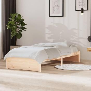 Solid Wood Single Bed Frame without Mattress