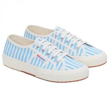 Baskets Rayées Superga 2750 Blanc Taille 39