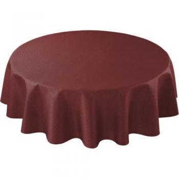 Tischdecke CURT BAUER 3947 Riga, rund, rot (rubin)