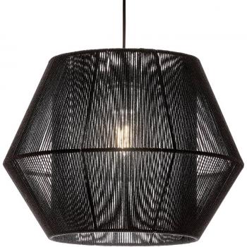 Zara Black Hanging Lamp by Viokef
