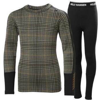 Helly Hansen Graphic Lifa Merino Junior Midweight Base Layer Set – Brown, 12 Years