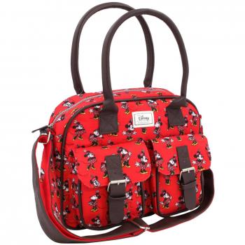 Disney Minnie Mouse Cheerful Messenger Bag, 33 cm, Red