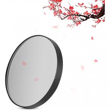Miroir de maquillage portable rond 8,8 cm 10X