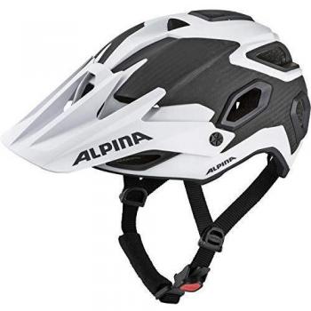 Alpina Rootage, Casco de Carreras para Adultos, Multicolor (Blanco/Carbono), 52-57 cm