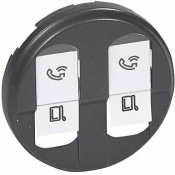 Legrand Céliane Enjoliveur RJ45 Double Graphite