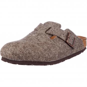 Birkenstock Boston Wool Clogs, Unisex, Brown, 6 UK Slim (39 EU)