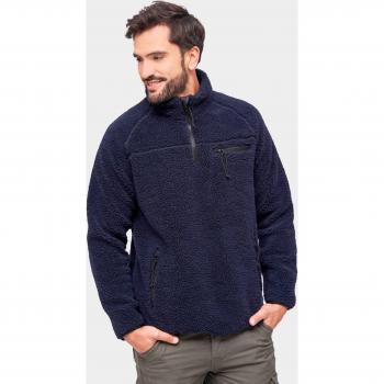 Brandit Herren Teddyfleece Jacke navy