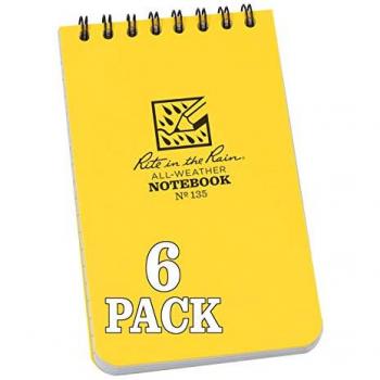 Rain‑Resistant Yellow Scribble Sheet – 3” x 5”