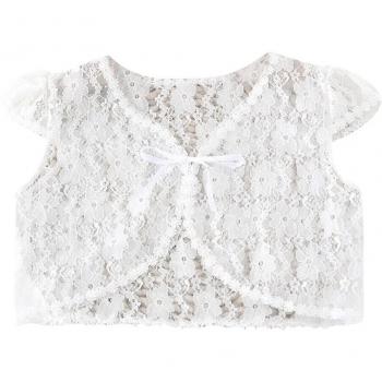Manteau à la dentelle estivale pour filles
