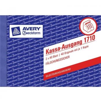 Registre de clôture Kassa 1710 DIN A6 à deux faces – Avery Zweckform