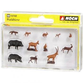 Série H0 Faune Sauvage – 12 Figurines de Forêt