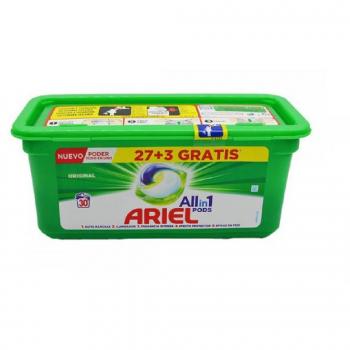 Ariel 3 en 1 cápsulas detergente original 30 uds