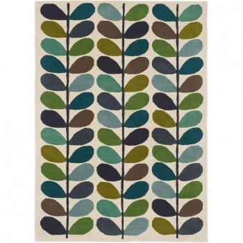 Orla Kiely Tapis 160x230 Crème & Vert – Artisanat Textile