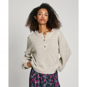 Pepe Jeans Damenpullover Nica – Grau, 1/2 Sitz, XS – Polyester