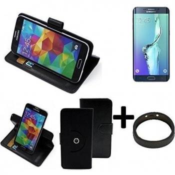 Cover Integral 360° + Soporte para Samsung Galaxy S6 Edge Plus – Negro