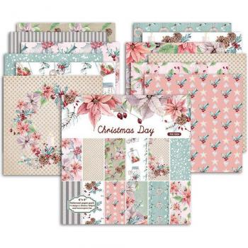 24Pcs Retro Christmas Scrapbooking Material