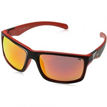 Trespass Drop, Polarisierte Sonnenbrille, Schwarz/Rot, Kategorie 3, UV-Schutz