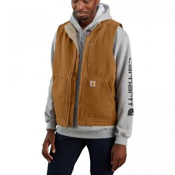 Carhartt Chaleco con Cuello Mock forrado en Pato Lavado Talla XL