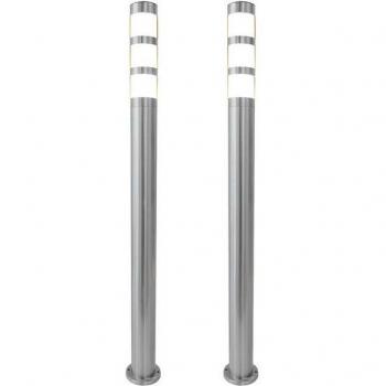 Garten-Weglicht WL10200 – Edelstahl, 110 cm, ohne Lampenfassungen