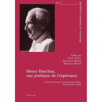 Henry Bauchau une poétique de l'espérance