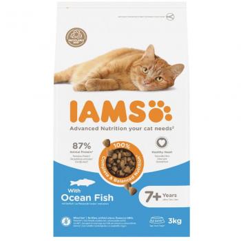 IAMS für Vitalität Senior Katzenfutter mit Meeresfisch 3 kg