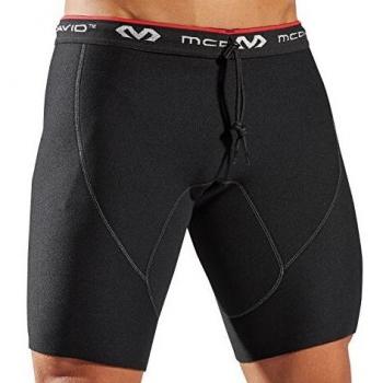 McDavid Black Neoprene Shorts with Drawstring for Men XL