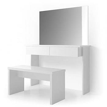 Chariot coiffeur Vicco Azur Blanc et banc intégré