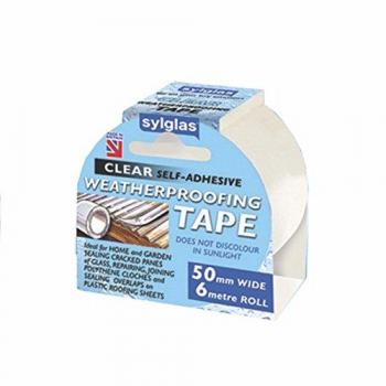 Velcro Brand Clear Weatherproofing Tape 50Mm X 6M Roll SYLWT506