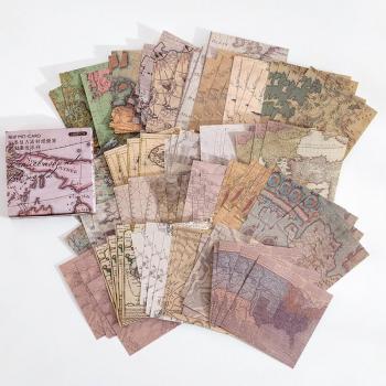 100 Pcs Vintage Journal Page Collection