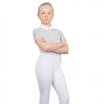 Coldstream Youth Oxnam Show Shirt – Pearl Grey, 5-6 yrs
