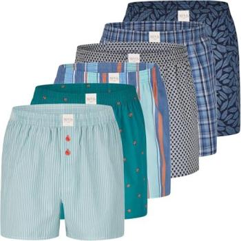 Phil & Co. Berlin Boxer Classic Herren-Set – 6 Stück, L, Farbvielfalt