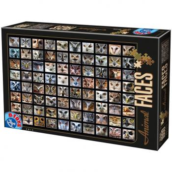Collage 1000 pezzi D-Toys Gufi