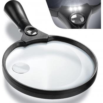 Loupes Incassables Légères LED 2x/4x/25x
