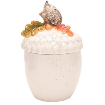 Country Living Autumn Collection: Hedgehog Acorn White Jar