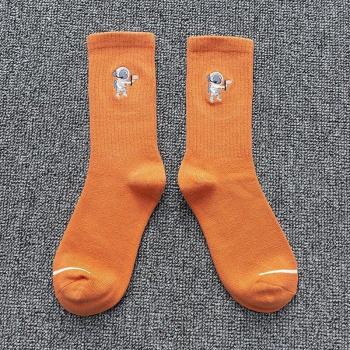 Cute Astronaut Embroidered Socks