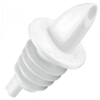 Plastic Pourers White | Case of 144 | Free Flow Pourer for Spirits, Liquors, Juices, Syrups & Oils