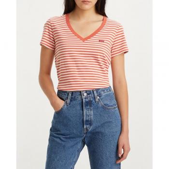 Levi's® V-Neck T-Shirt »PERFECT VNECK« mit Mini-Batwing-Logostickerei