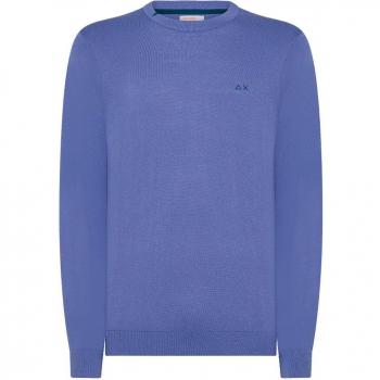 Blue Avion Sweater Round Solid Plum