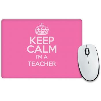 Calm Pink Classroom Mouse Mat